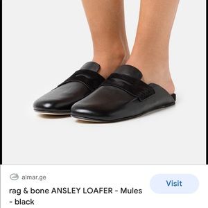 Rag & Bone black Ansley loafer size 35/5
